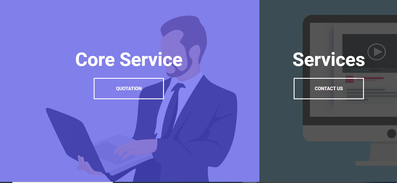 Split Landing Page Image